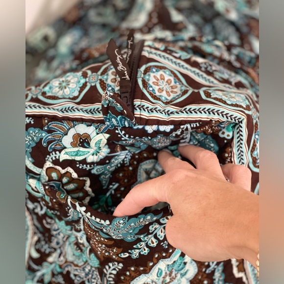 Vera Bradley Java Blue Duffle Bag - Picture 2 of 2